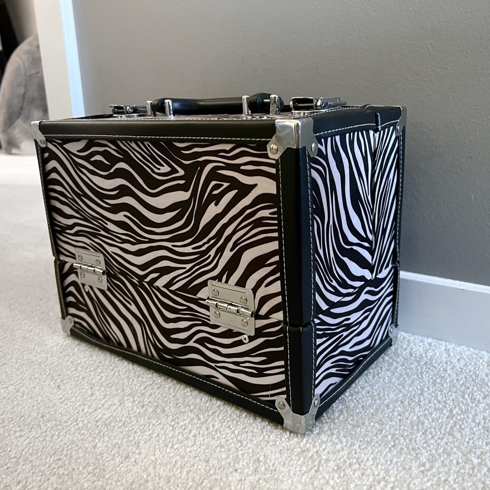 Zebra-stripe Make Up Case